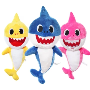 Baby Shark plüss - Zenél és világít