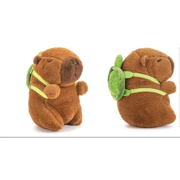 Cappybara plüss - Levehető hátizsákkal 24 cm 