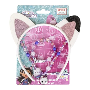 Gabi babaháza Cat Ears ékszer és hajpánt szett 