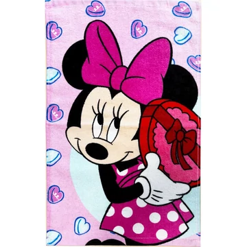 Disney Minnie Bonbon Hearts kéztörlő, arctörlő, törölköző 30x50cm II. osztály