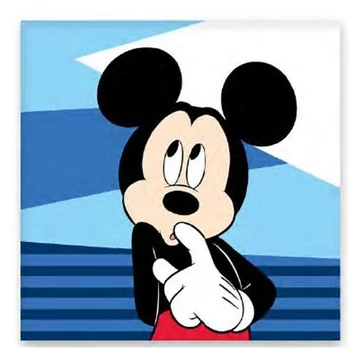 Disney Mickey Shy kéztörlő, arctörlő, törölköző 30x30cm II. osztály