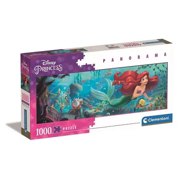 Disney Hercegnők Ariel 1000 db-os panorama puzzle Clementoni