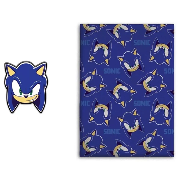 Sonic a sündisznó polár takaró és forma párna szett