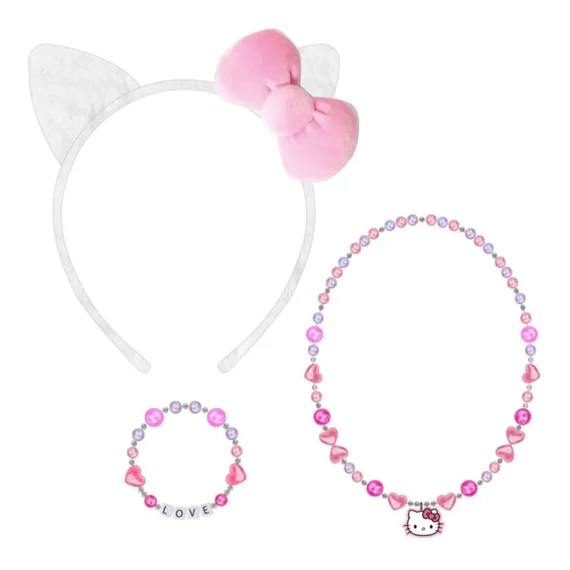 Hello Kitty Ears ékszer és hajpánt szett