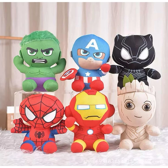 Avengers Plüss Szett – 6 db-os Szuperhős Csapat